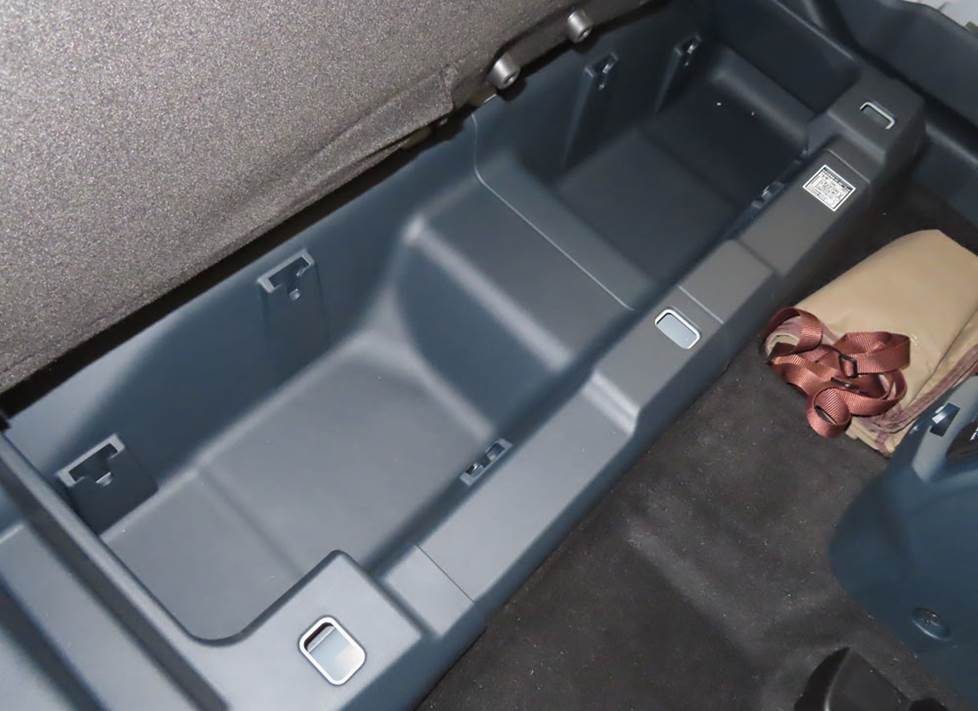 ford maverick underseat storage