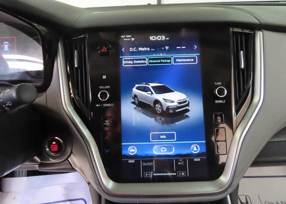subaru outback 11" radio