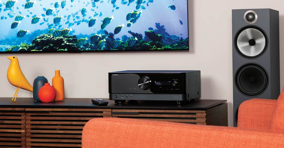home theater receiver with built in wifi, bluetooth, and more