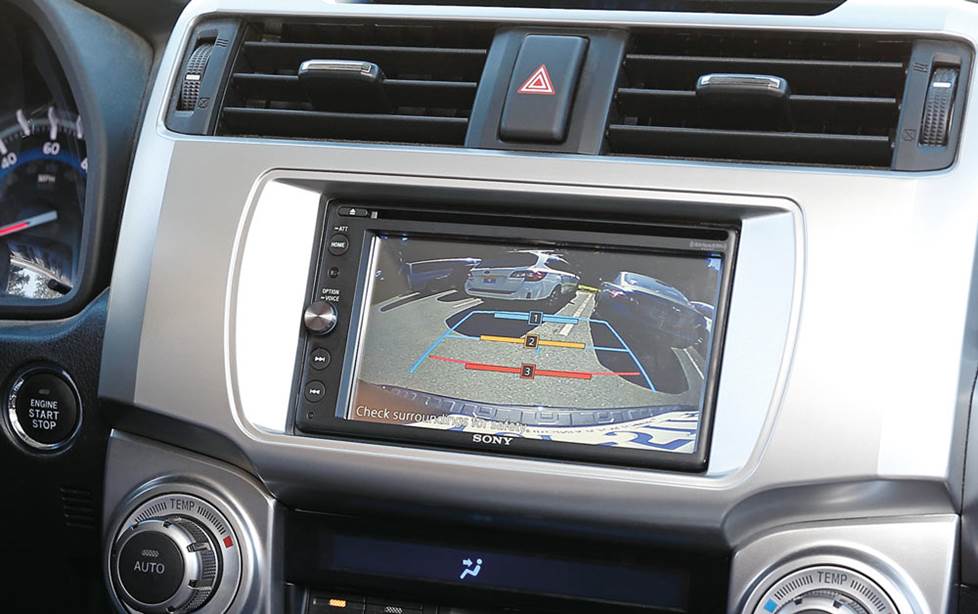 Backup cam display