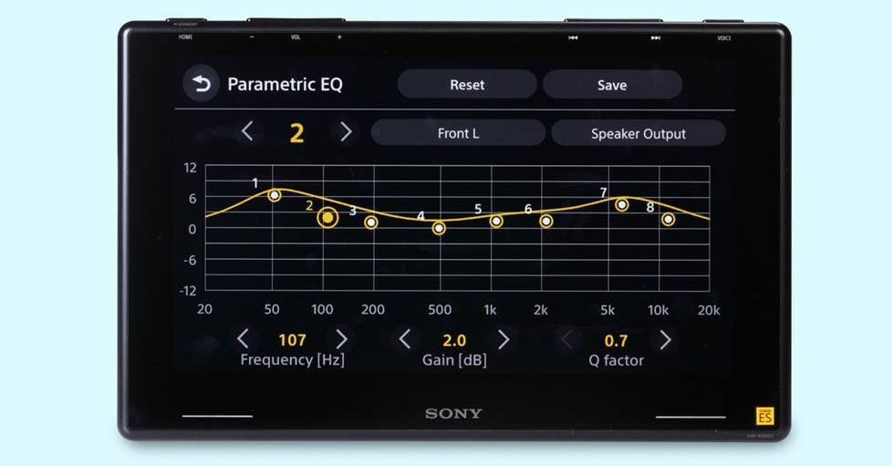 Sony XAV-9500ES Mobile ES Series digital multimedia receiver with parametric EQ screen