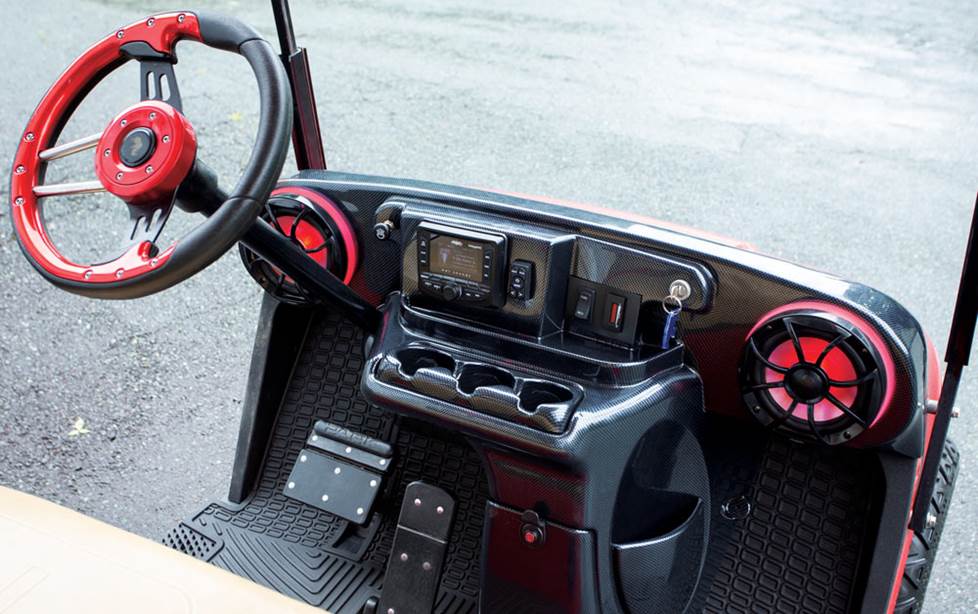 Going big on a golf cart audio system