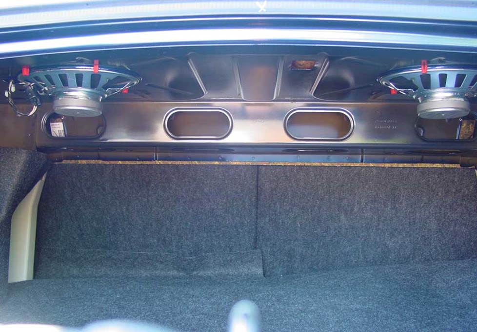 Ford Mustang rear speakers