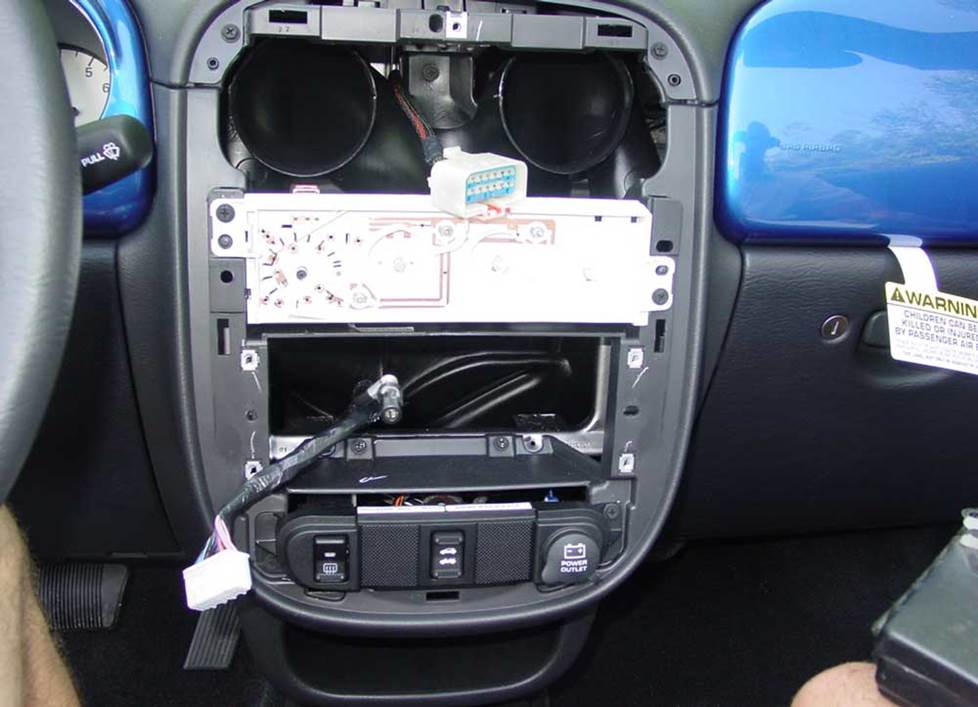 PT Cruiser radio cavity