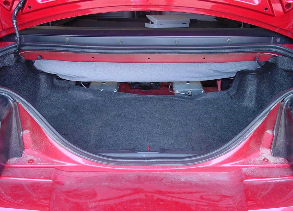 Ford Mustang coupe trunk
