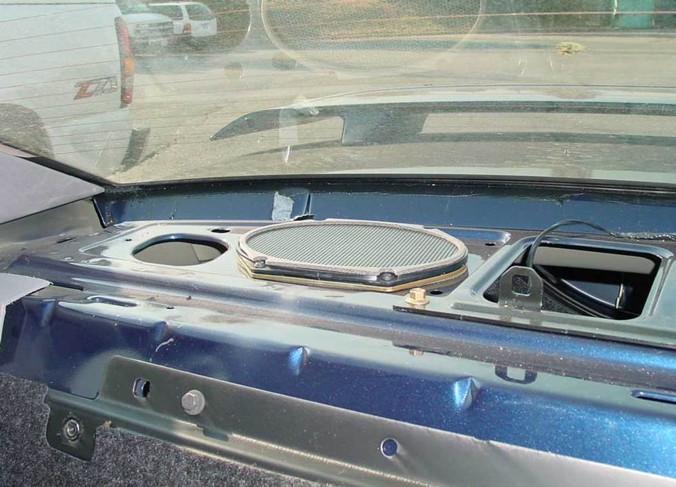 Ford Mustang coupe rear deck speakers