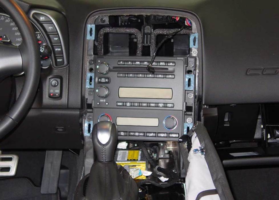 C6 corvette double din deals dash kit