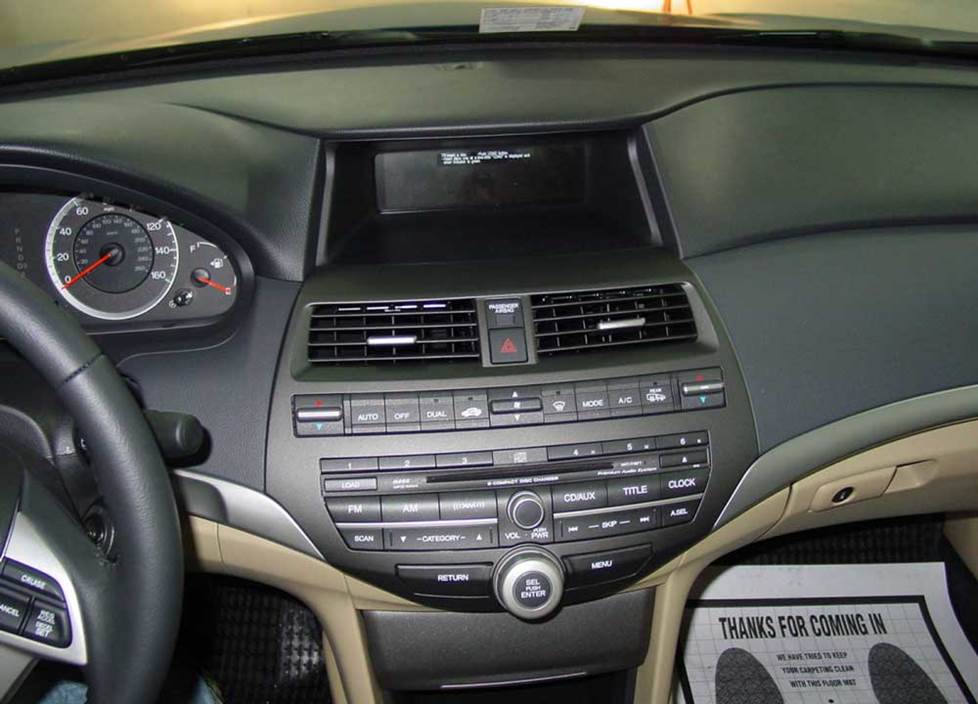 honda accord coupe radio