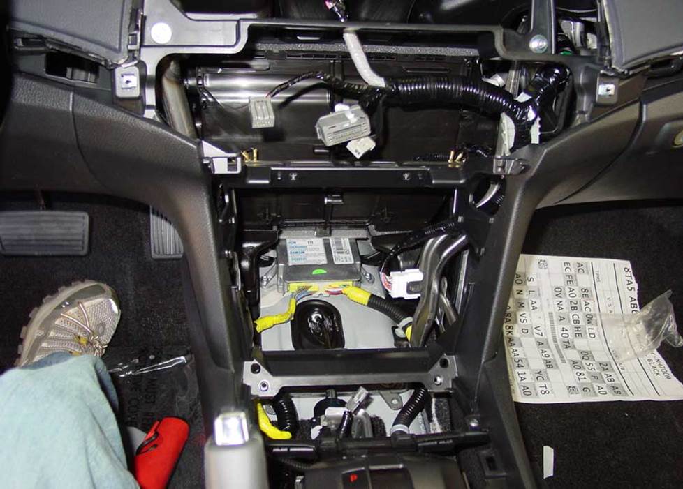 honda accord coupe radio cavity