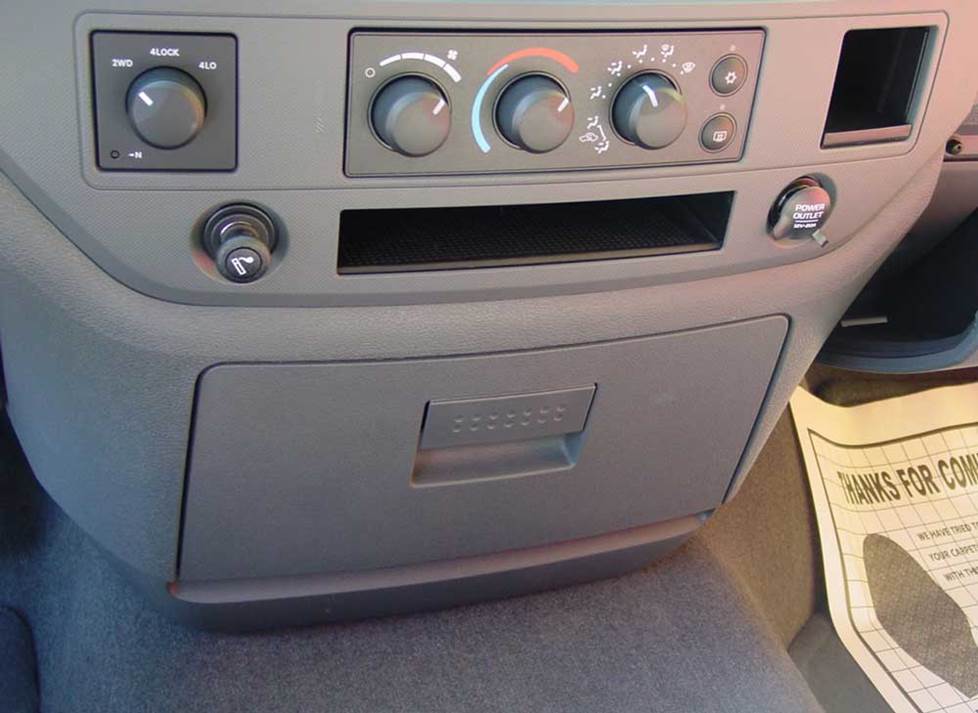 dodge ram center dash