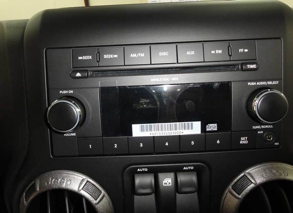 Jeep Wrangler radio