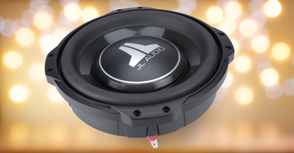 JL Audio 10TW3-D4 Shallow-mount 10" subwoofer with dual 4-ohm voice coils