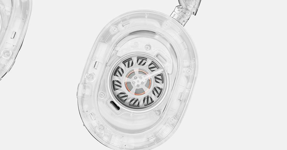 Transluscent view of Cambridge Melomania earcup