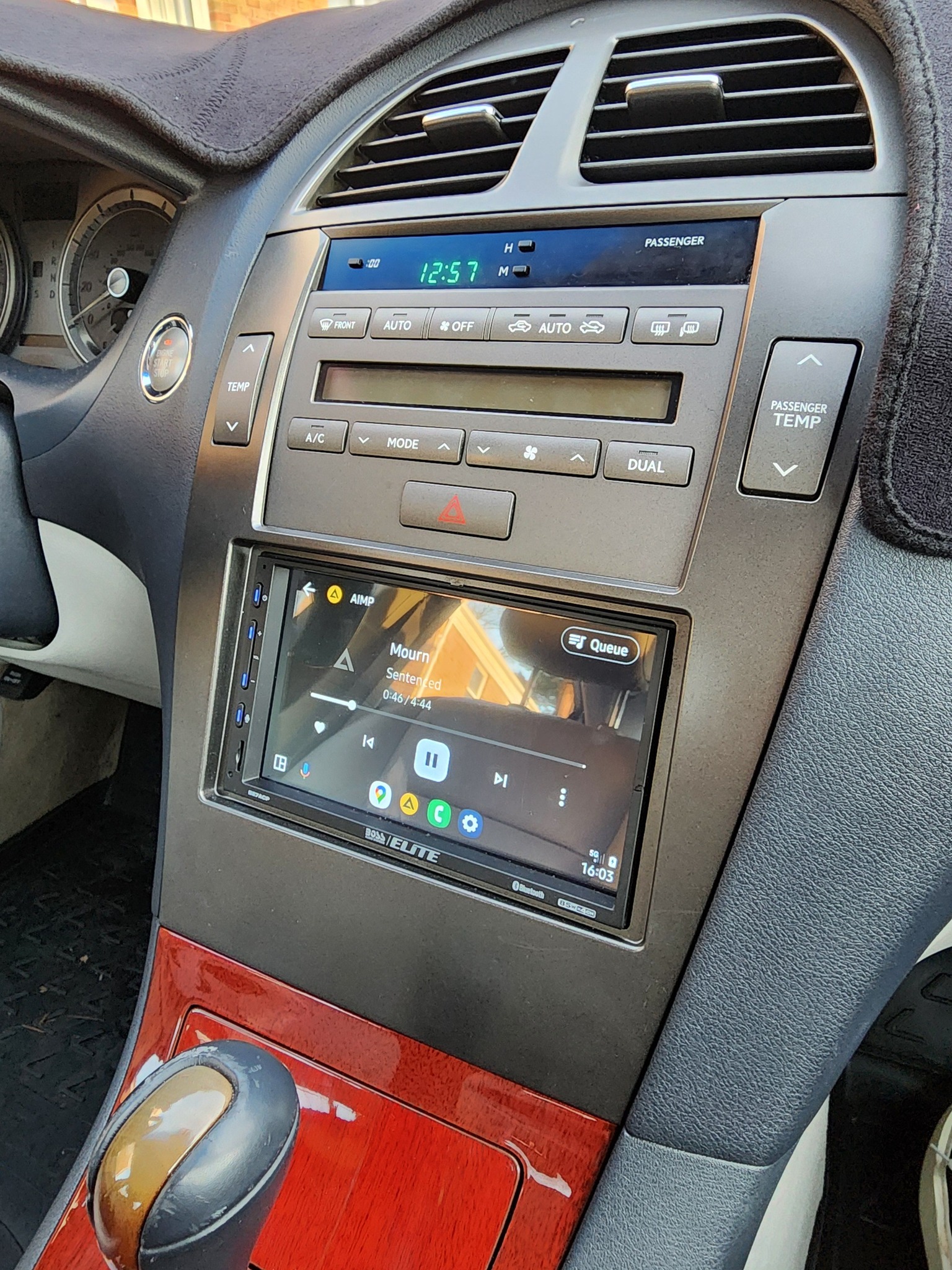 Metra 99-8162G Single/Double DIN Dash Kit For 2007-2012 Lexus ES350 – Gray Finish, Includes Storage Pocket