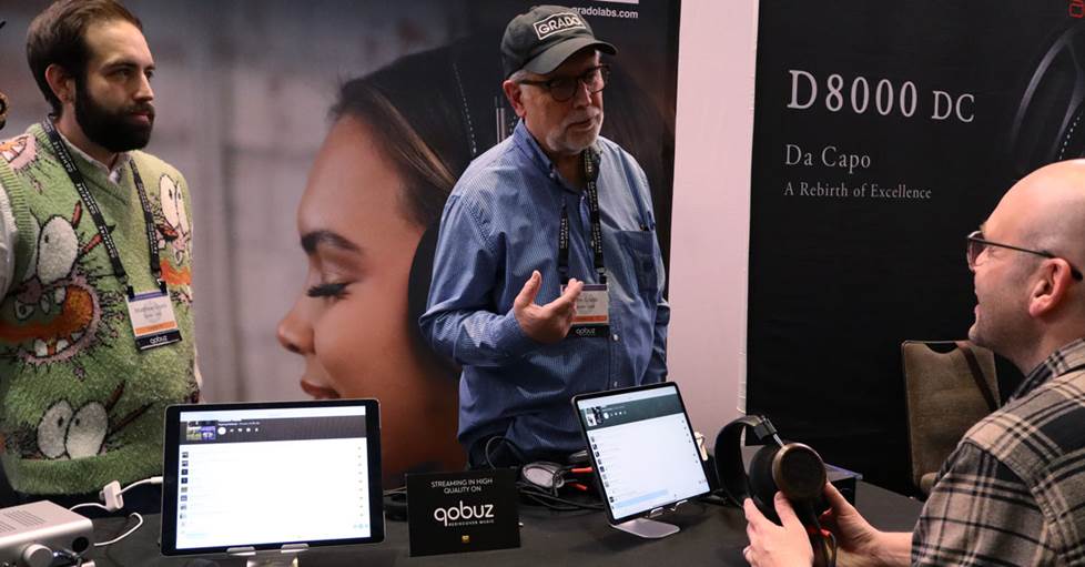 Jeff at the Grado booth