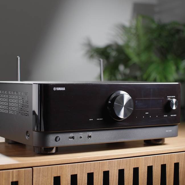 Yamaha RX-V4A 5.2-channel home theatre receiver with Wi-Fi