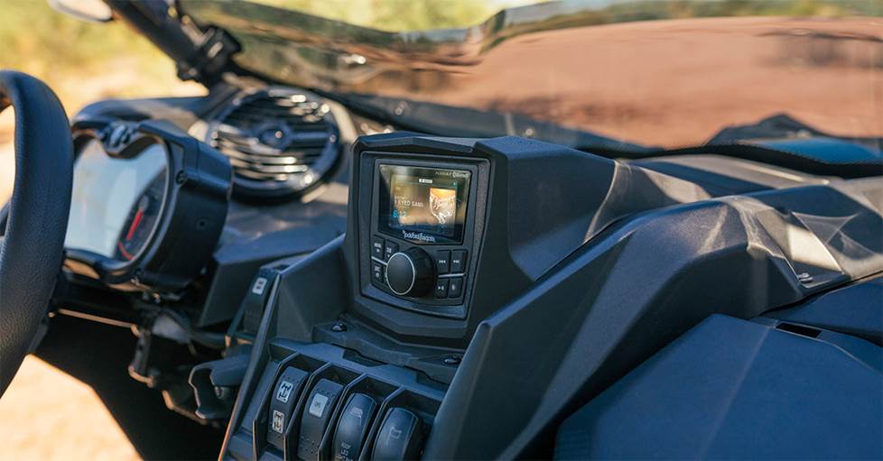 rockford has cool offroad gear too, like installed in this Can Am