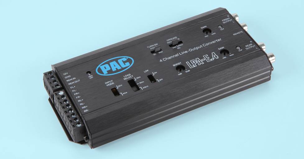 Photo of a PAC LPA-E.4 LocPro Advanced Line Output Converter