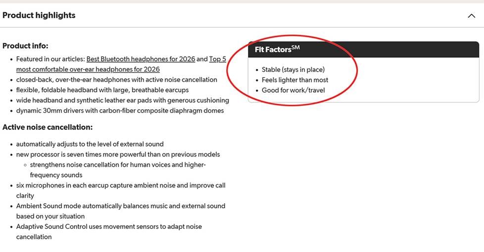 Fit Factors screenshot