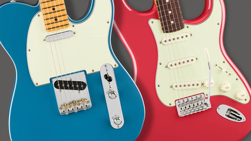 Close ups of Tele and Strat bodies