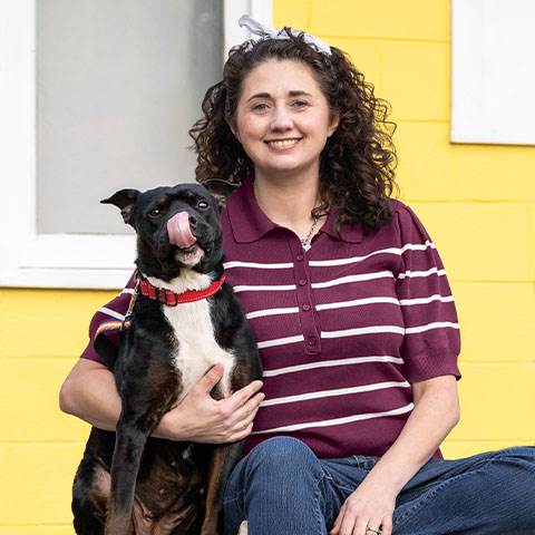 Many of our four-legged friends appreciate the dog-friendly culture we've built at Crutchfield.
