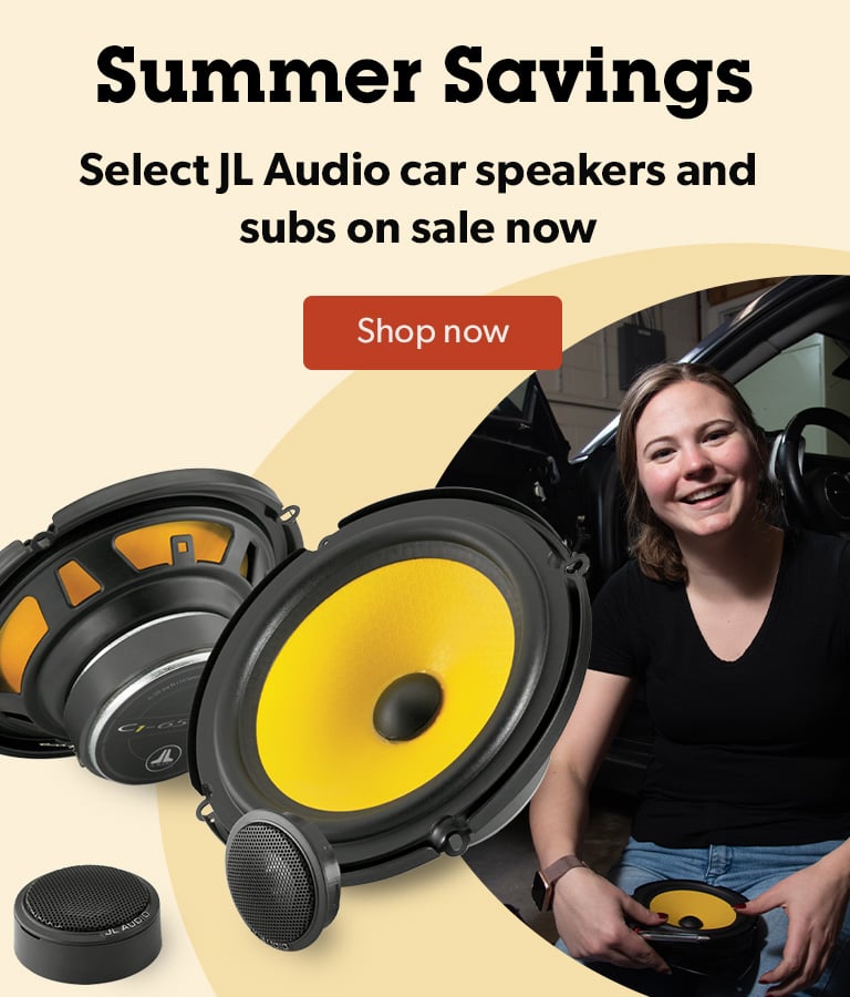 Summer Savings. Select JL Audio car speakers and subs on sale now.