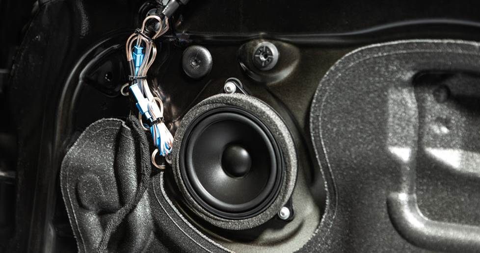 Speaker in door