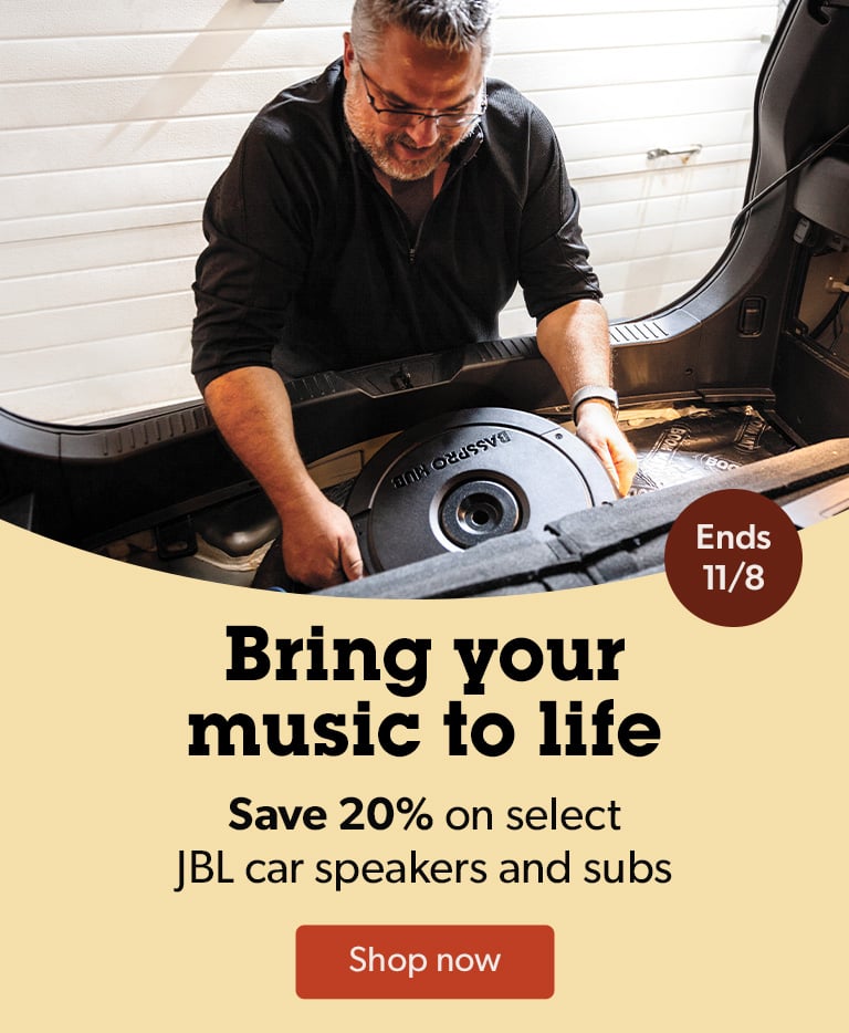 Bring your music to life. Save 20% on select JBL car speakers and subs. Shop now.