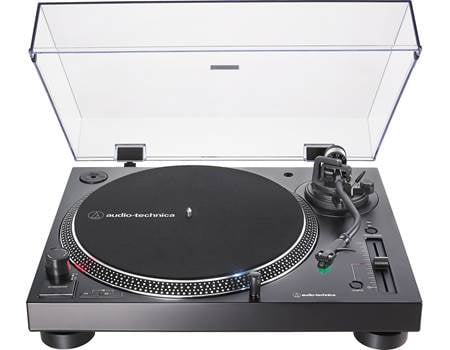 Denon DP-400 (Black) Semi-automatic belt-drive turntable with pre