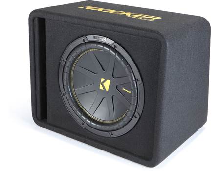 Kicker CompC 50VCWC122 2-ohm ported enclosure with one 12