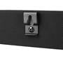 Klipsch Bar 48 Included keyhole brackets attach to threaded holes for wall-mounting