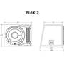 Rockford Fosgate P1-1X12 Dimensions