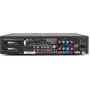 NAD C 379 Digital and analog inputs (including HDMI eARC), dual MDC2 expansion slots, and binding posts for two pairs of speakers