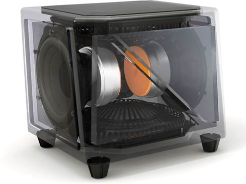 GoldenEar SuperSub X dual 8" compact powered subwoofer