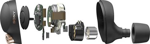 Exploded view of the Sony WF-1000XM4