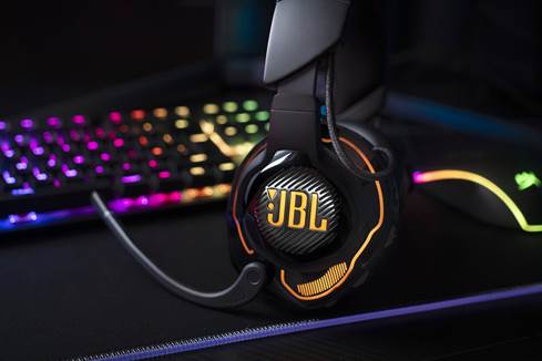 JBL Quantum 910 professional wireless gaming headset with noise cancellation and Bluetooth
