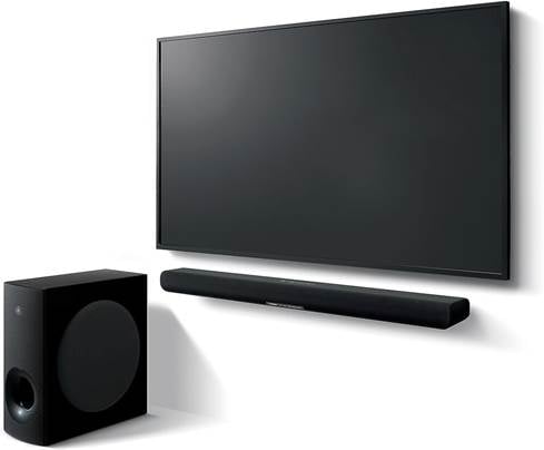Yamaha SR-B40A powered sound bar and wireless subwoofer system with Bluetooth and Dolby Atmos