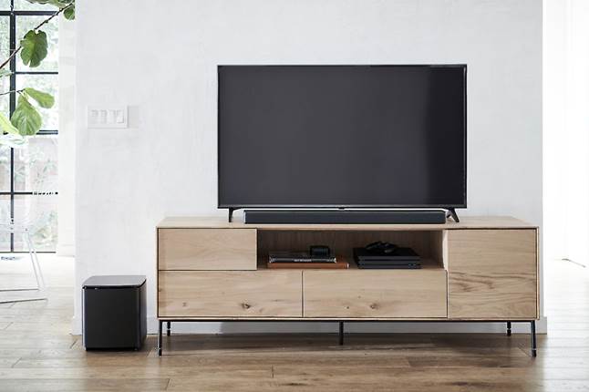 Bose Bass Module 700 shown with Bose Soundbar 700