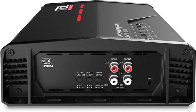 カーオーディオジャンクMX4000 MTX JackHammer JH3004 4-channel car amplifier — 60 watts RMS x 4