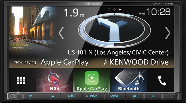 Kenwood DNX775RVS navigation receiver for RV owners and truckers