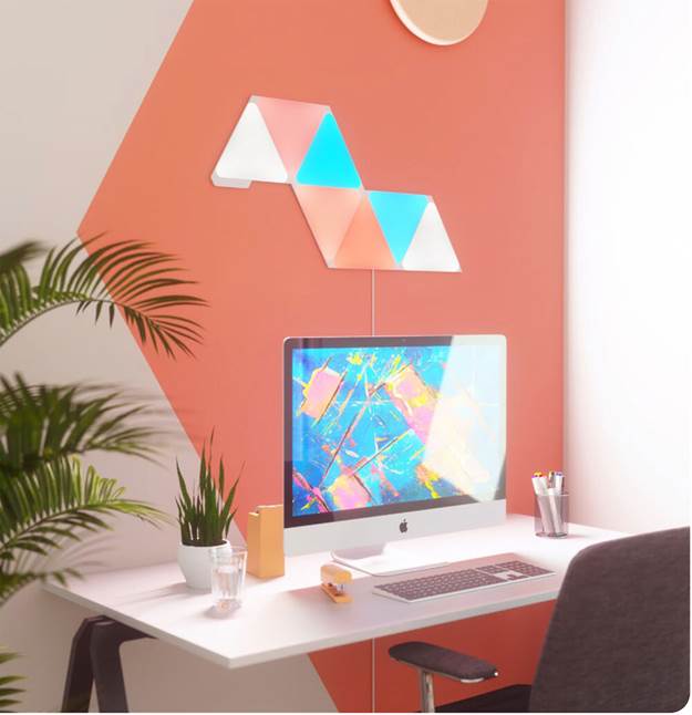 Nanoleaf Shapes Triangles Smarter Kit Base kit with 7