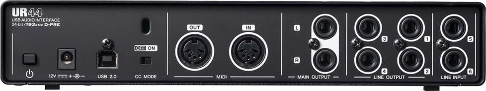back of audio interface