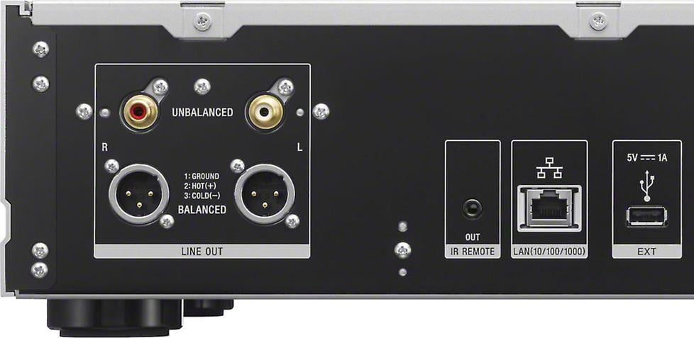 Rear-panel connections included balanced XLR outputs
