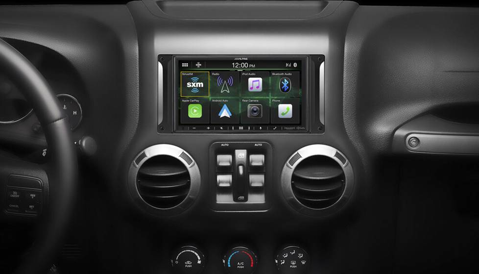 Alpine's i407-WRA-JK beautifies the dash of most 2007-2017 Wrangler JKs with a big screen and easy-to-use buttons.