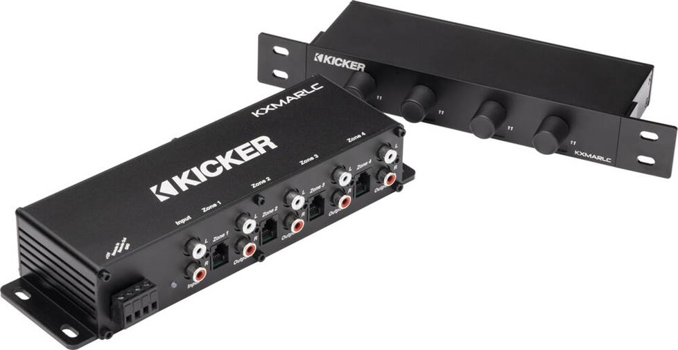Kicker KXMARLC 4-zone audio distribution system for boats and RVs