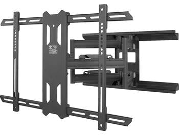 on a Kanto PDX650 full-motion mount for 37-75" TVs
