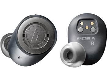on Audio-Technica ATH-ANC300TW true wireless noise-canceling headphones