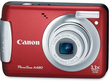 Customer Reviews: Canon PowerShot A480 (Red) 10-megapixel digital