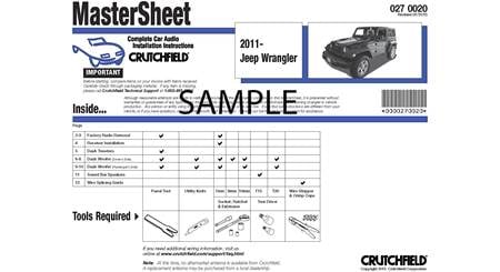 Crutchfield Vehicle-specific Instructions