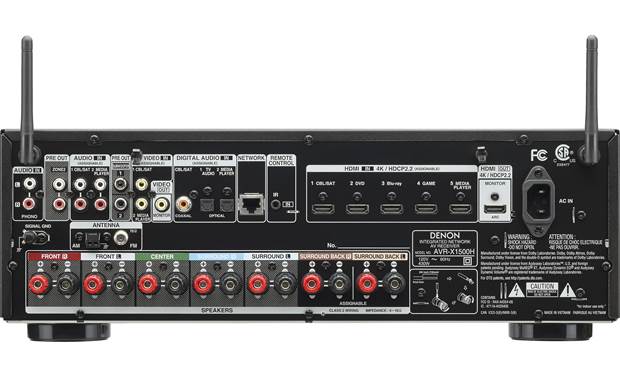 Denon AVR-X1500H 7.2-channel home theatre receiver with Wi-Fi